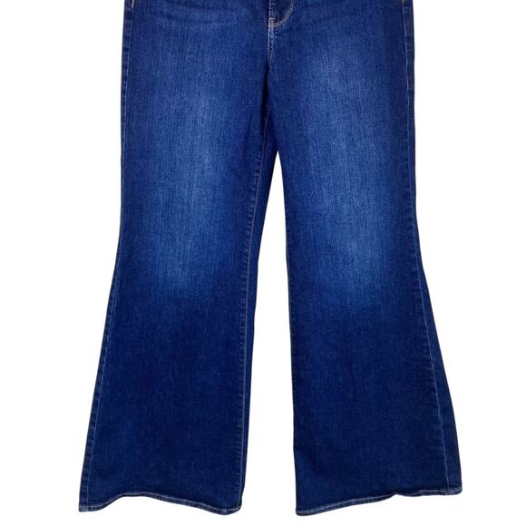 NYDJ Sz 6 Mia Palazzo Jeans in Northbridge Dark Wash Wide Leg High Waist Stretch - Picture 4 of 16